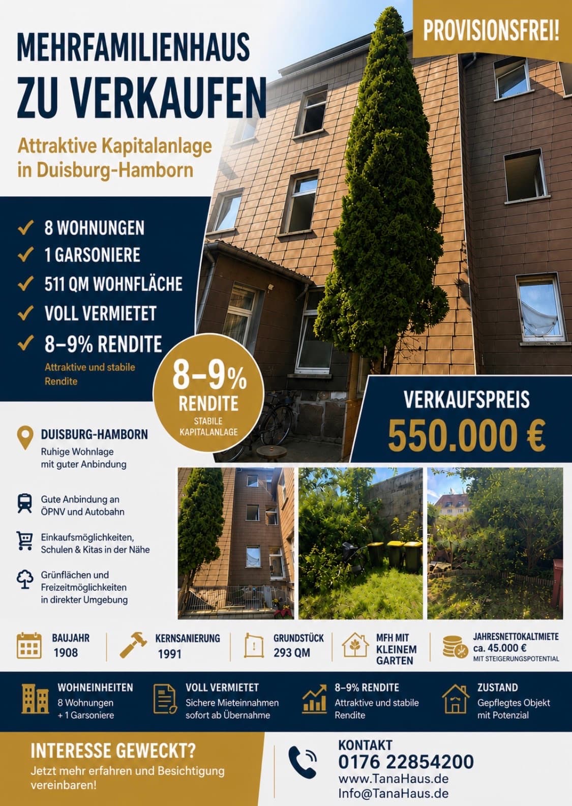 8-9% Renditehaus - Provisionsfrei